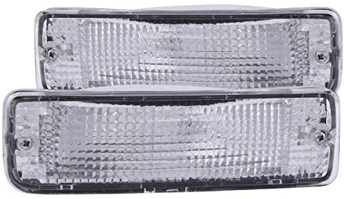 Anzo USA 511019 Toyota Chrome Clear w/Amber Reflectors Bumper Light Assembly - (Sold in Pairs)