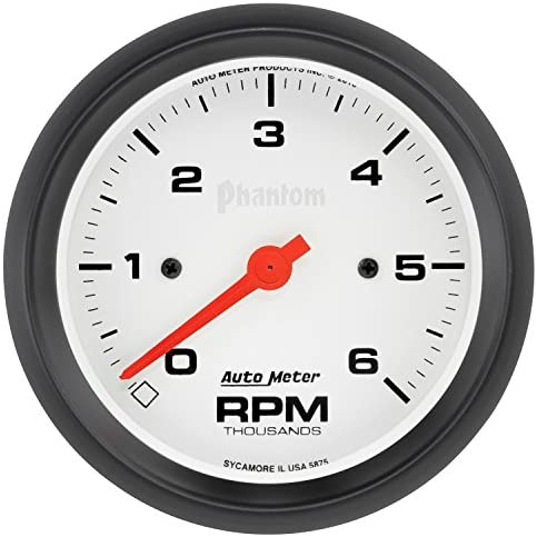 AutoMeter 5875 Gauge, Tachometer, 3 3/8", 6K Rpm, In-Dash, Phantom