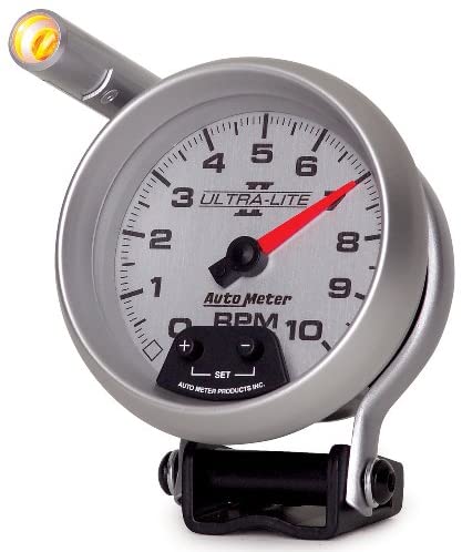 Auto Meter 4990 Ultra-Lite II 3-3/8" 10000 RPM Pedestal Mount Mini-Monster Tachometer