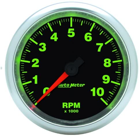 Auto Meter 3897 GS 3-3/8" 10000 RPM In-Dash Tachometer