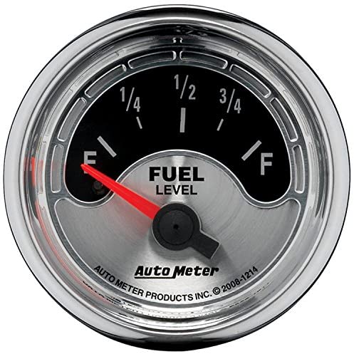 Auto Meter 1214 American Muscle 2-1/16" Short Sweep Electric Fuel Level Gauge for GM