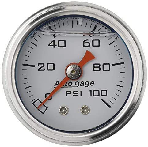 AUTOMETER 0-100WHT F/P L/F GUA