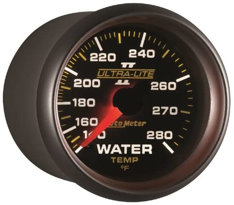 Auto Meter 4931 Ultra-Lite II 2-1/16" 140-280 Degree F Mechanical Water Temperature Gauge