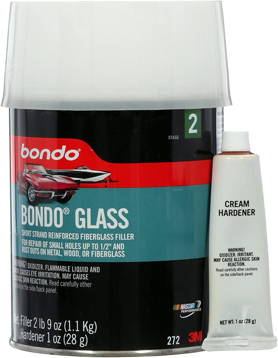 Bondo Glass Reinforced Filler, 00272, 1 Quart , White